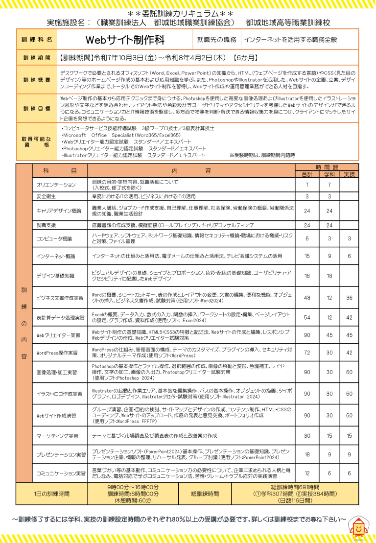 Webサイト制作科